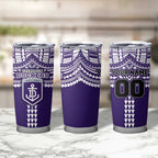 Personalized Fremantle Dockers Tumbler Cup Polynesian Tribal Pattern Heritage Football