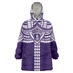 Personalized Fremantle Dockers Wearable Blanket Hoodie Polynesian Tribal Pattern Heritage Football