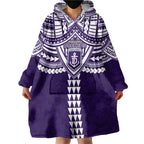 Personalized Fremantle Dockers Wearable Blanket Hoodie Polynesian Tribal Pattern Heritage Football