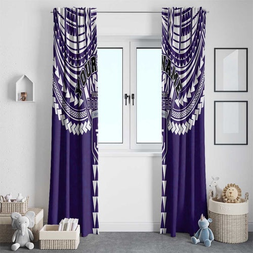 Personalized Fremantle Dockers Window Curtain Polynesian Tribal Pattern Heritage Football