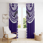 Personalized Fremantle Dockers Window Curtain Polynesian Tribal Pattern Heritage Football