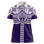 Personalized Fremantle Dockers Women Polo Shirt Polynesian Tribal Pattern Heritage Football