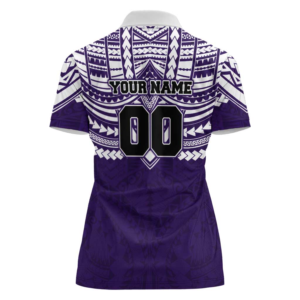 Personalized Fremantle Dockers Women Polo Shirt Polynesian Tribal Pattern Heritage Football