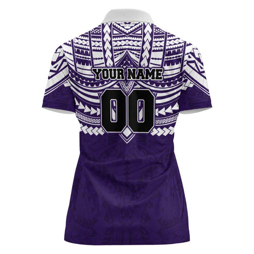 Personalized Fremantle Dockers Women Polo Shirt Polynesian Tribal Pattern Heritage Football