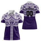 Personalized Fremantle Dockers Women Polo Shirt Polynesian Tribal Pattern Heritage Football