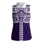 Personalized Fremantle Dockers Women Sleeveless Polo Shirt Polynesian Tribal Pattern Heritage Football