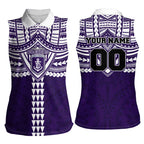 Personalized Fremantle Dockers Women Sleeveless Polo Shirt Polynesian Tribal Pattern Heritage Football