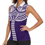 Personalized Fremantle Dockers Women Sleeveless Polo Shirt Polynesian Tribal Pattern Heritage Football