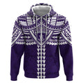 Personalized Fremantle Dockers Zip Hoodie Polynesian Tribal Pattern Heritage Football