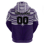 Personalized Fremantle Dockers Zip Hoodie Polynesian Tribal Pattern Heritage Football