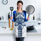 Personalized Geelong Cats Apron Polynesian Tribal Pattern Heritage Football