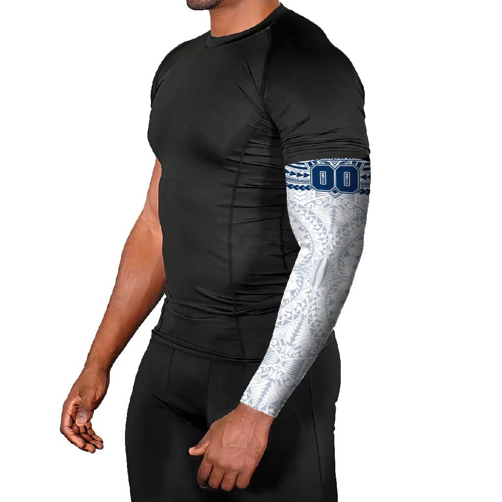 Personalized Geelong Cats Arm Sleeves Polynesian Tribal Pattern Heritage Football