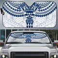 Personalized Geelong Cats Auto Sun Shade Polynesian Tribal Pattern Heritage Football