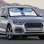 Personalized Geelong Cats Auto Sun Shade Polynesian Tribal Pattern Heritage Football
