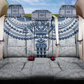 Personalized Geelong Cats Back Car Seat Cover Polynesian Tribal Pattern Heritage Football