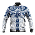 Personalized Geelong Cats Baseball Jacket Polynesian Tribal Pattern Heritage Football