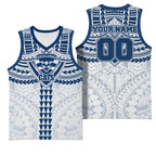 Personalized Geelong Cats Basketball Jersey Polynesian Tribal Pattern Heritage Football