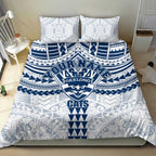 Personalized Geelong Cats Bedding Set Polynesian Tribal Pattern Heritage Football