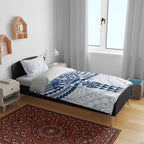 Personalized Geelong Cats Bedding Set Polynesian Tribal Pattern Heritage Football