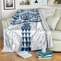 Personalized Geelong Cats Blanket Polynesian Tribal Pattern Heritage Football