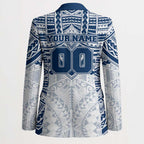 Personalized Geelong Cats Blazer Polynesian Tribal Pattern Heritage Football