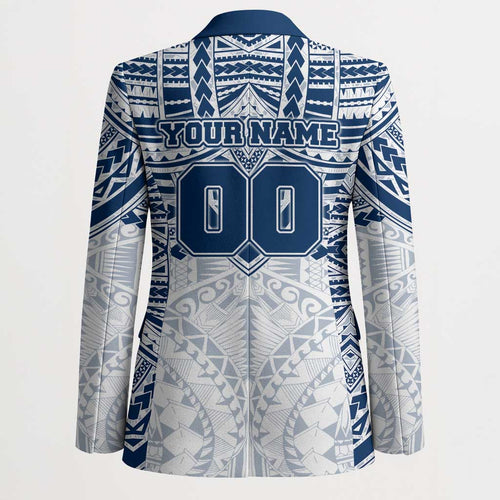 Personalized Geelong Cats Blazer Polynesian Tribal Pattern Heritage Football