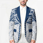 Personalized Geelong Cats Blazer Polynesian Tribal Pattern Heritage Football