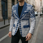 Personalized Geelong Cats Blazer Polynesian Tribal Pattern Heritage Football