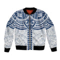 Personalized Geelong Cats Bomber Jacket Polynesian Tribal Pattern Heritage Football