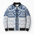 Personalized Geelong Cats Bomber Puffer Jacket Polynesian Tribal Pattern Heritage Football