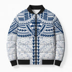 Personalized Geelong Cats Bomber Puffer Jacket Polynesian Tribal Pattern Heritage Football