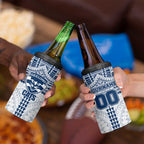 Personalized Geelong Cats 4 in 1 Can Cooler Tumbler Polynesian Tribal Pattern Heritage Football
