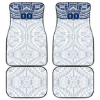 Personalized Geelong Cats Car Mats Polynesian Tribal Pattern Heritage Football