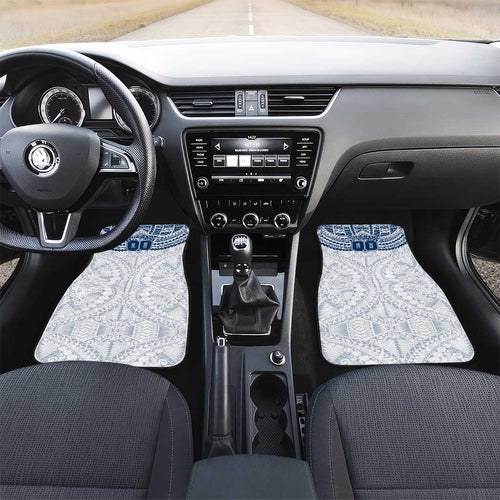 Personalized Geelong Cats Car Mats Polynesian Tribal Pattern Heritage Football