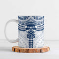 Personalized Geelong Cats Ceramic Mug Polynesian Tribal Pattern Heritage Football