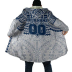 Personalized Geelong Cats Cloak Polynesian Tribal Pattern Heritage Football