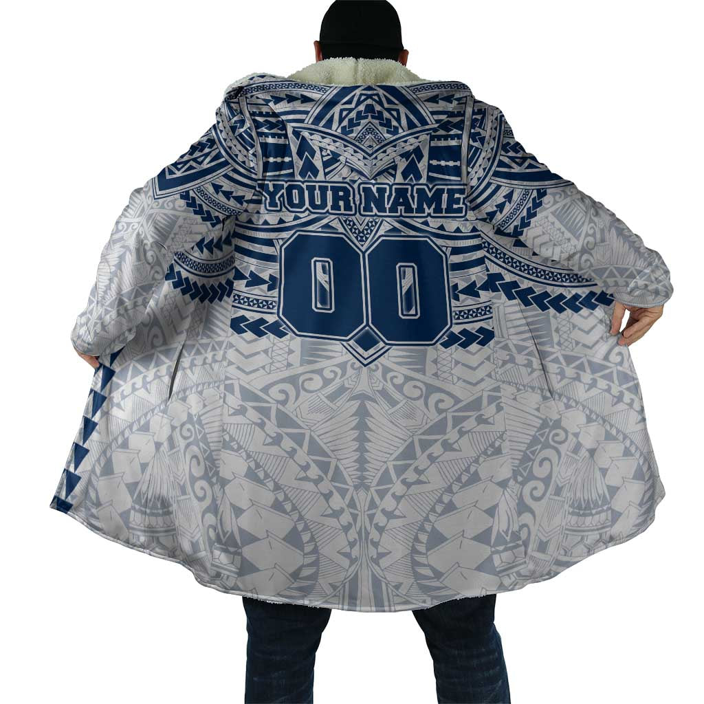 Personalized Geelong Cats Cloak Polynesian Tribal Pattern Heritage Football