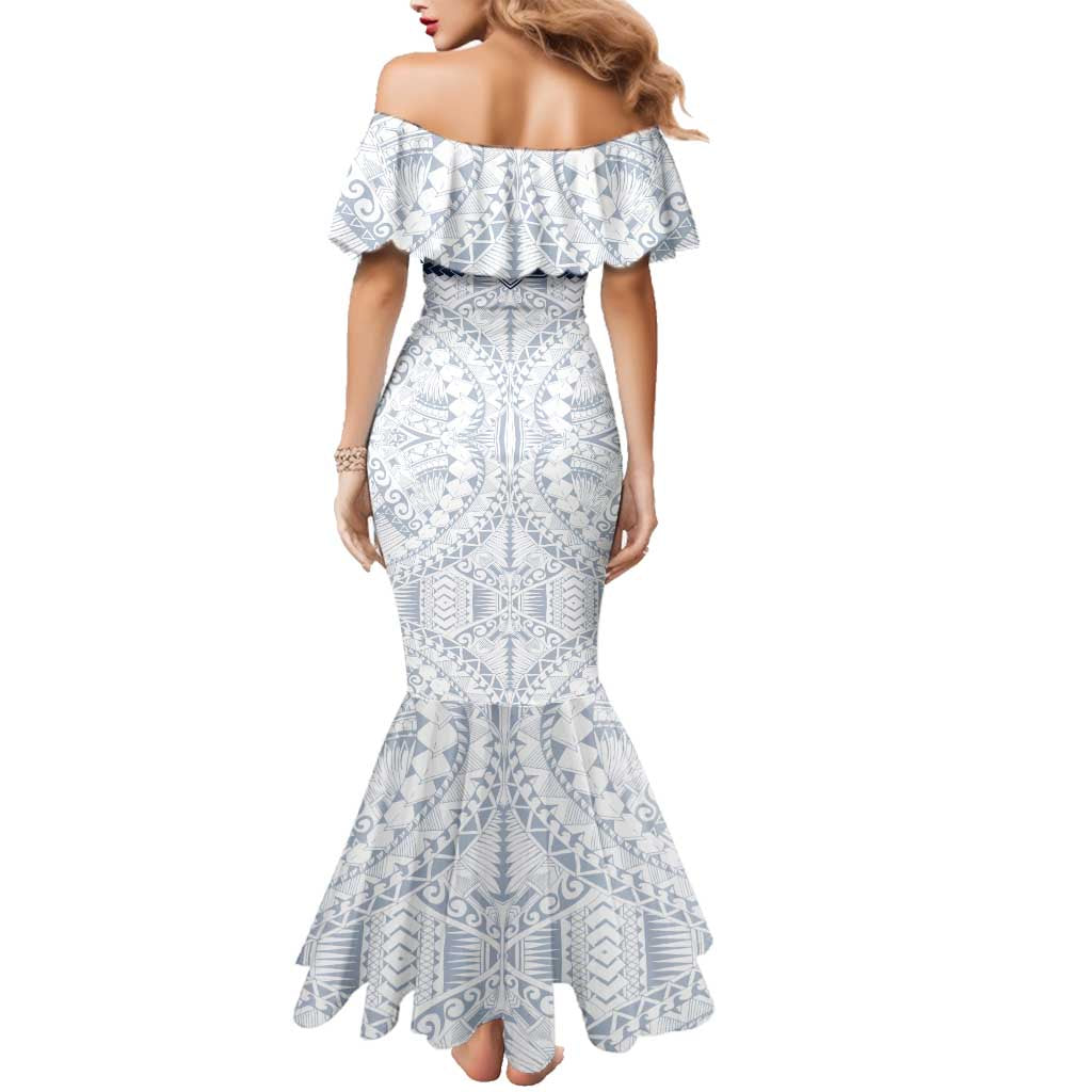 Personalized Geelong Cats Family Matching Mermaid Dress and Hawaiian Shirt Polynesian Tribal Pattern Heritage Football