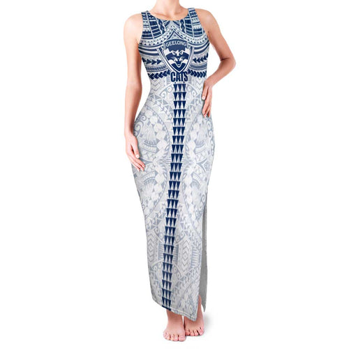 Personalized Geelong Cats Family Matching Tank Maxi Dress and Hawaiian Shirt Polynesian Tribal Pattern Heritage Football
