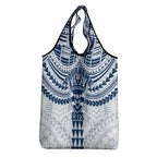 Personalized Geelong Cats Grocery Bag Polynesian Tribal Pattern Heritage Football