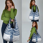 Personalized Geelong Cats Grocery Bag Polynesian Tribal Pattern Heritage Football