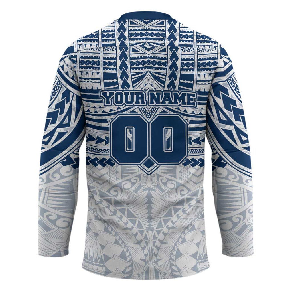 Personalized Geelong Cats Hockey Jersey Polynesian Tribal Pattern Heritage Football