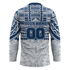 Personalized Geelong Cats Hockey Jersey Polynesian Tribal Pattern Heritage Football