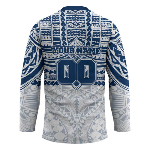 Personalized Geelong Cats Hockey Jersey Polynesian Tribal Pattern Heritage Football