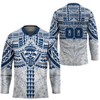 Personalized Geelong Cats Hockey Jersey Polynesian Tribal Pattern Heritage Football