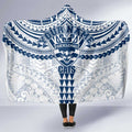 Personalized Geelong Cats Hooded Blanket Polynesian Tribal Pattern Heritage Football