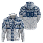 Personalized Geelong Cats Hoodie Polynesian Tribal Pattern Heritage Football
