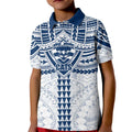 Personalized Geelong Cats Kid Polo Shirt Polynesian Tribal Pattern Heritage Football