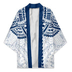 Personalized Geelong Cats Kimono Polynesian Tribal Pattern Heritage Football