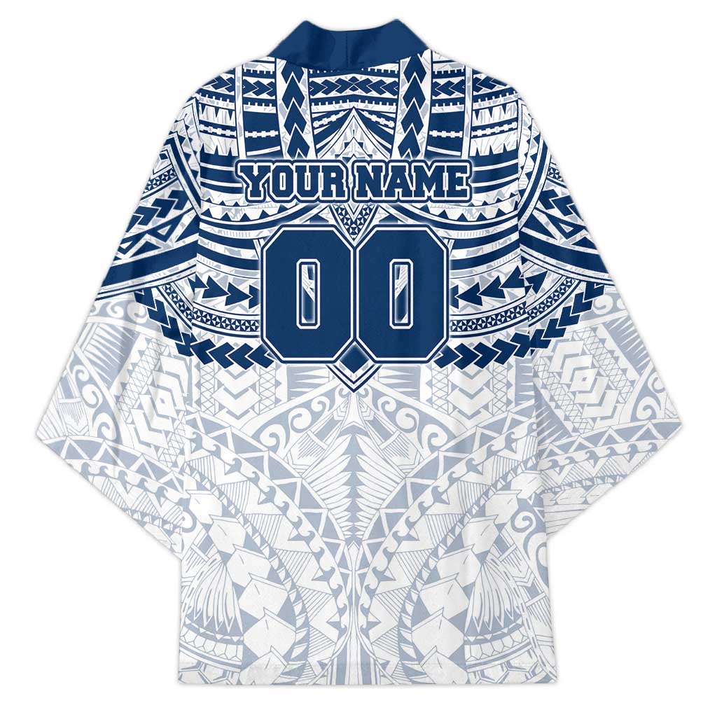 Personalized Geelong Cats Kimono Polynesian Tribal Pattern Heritage Football